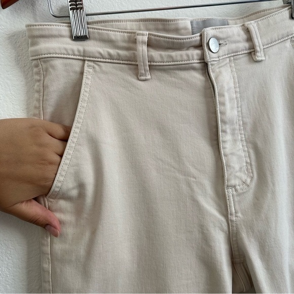 EVERLANE Straight Leg Crop Pant in Sandstone Size 12 Short - Picture 9 of 11